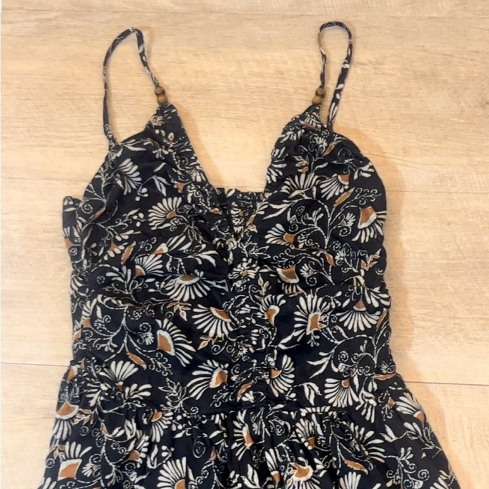 Rails Black Floral Maxi Dress - Picture 2 of 5